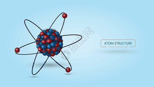 3d 原子结构化学背景矢量图制作图案图片