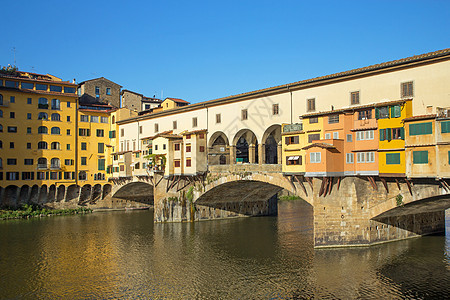 桥意大利佛罗伦萨历史旅行反射文化天空旅游建筑学建筑遗产纪念碑图片