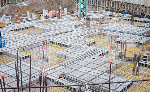 建筑工程在建财产工业鸟瞰图基础设施水泥材料商业项目框架工作图片