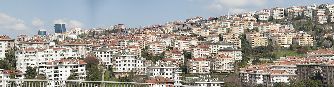 城市住房区全景观图片