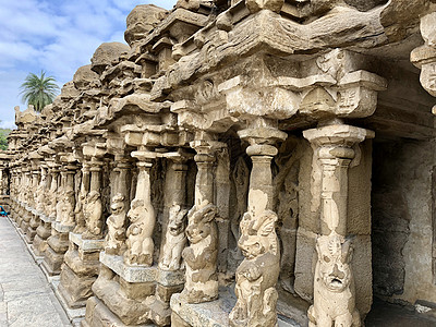 泰米尔纳德邦的寺庙建筑废墟旅行艺术目的地国际赔偿雕刻品偶像纪念碑图片