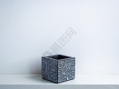 仙人掌锅 混凝土锅 现代几何式混凝土板装饰立方体架子风格乐趣手工艺术盒子植物播种机背景图片