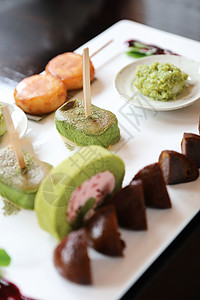 木本日本甜点配料海绵大豆食物奶油御手美食团子樱花糖果年糕图片