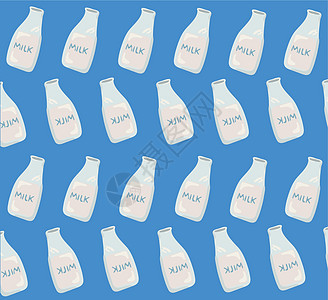 牛奶卡通柔和的背景矢量 EPS1烹饪奶制品杯子酸奶蓝色液体奶牛农场产品玻璃图片