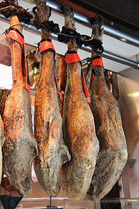 市场上的Jamon猪肉腿图片