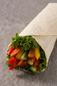蔬菜玉米饼包装灰色射线黄色营养绿色石板食物沙拉饮食胡椒图片