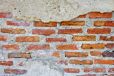 旧砖墙纹理背景乡村古董房子砖块建筑学水泥石墙石头建筑裂缝图片