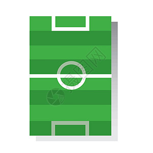 足球场图标 vecto插图绿色操场竞赛白色标准训练场地角落足球图片