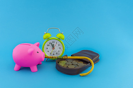 为老年和退休概念储蓄生活银行财富小猪投资金融现金硬币钱包商业图片