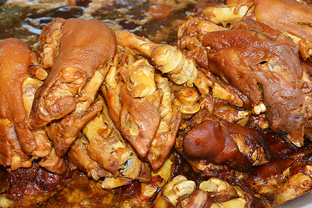 斜猪肉腿餐厅饮食厨房烹饪香料火腿食物推介会盘子关节图片