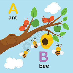 字母表字母 A-ant B-be图片