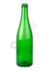 清空绿色香槟酒瓶背景图片