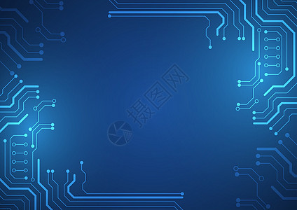 线路板技术背景概念电子电脑木板工程蓝色硬件计算插图处理器图片