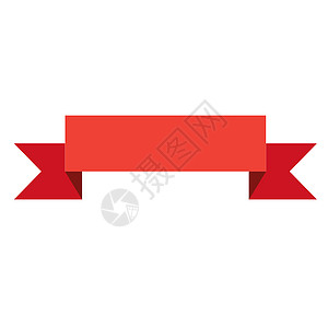 标签丝带孤立的装饰丝带设计 装饰设计元素 r创造力海浪插图贴纸水平剪贴簿生日风格红色团体背景