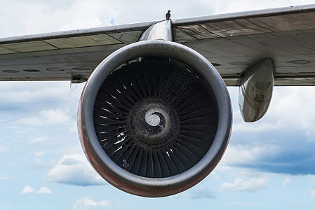 特写泰国飞机涡轮机前视线货物涡轮渲染压缩机风扇3d发动机扇子燃烧运输图片