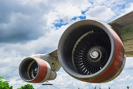 特写泰国飞机涡轮机前视线金属运输力量进口压缩机活力3d涡轮喷射推力图片