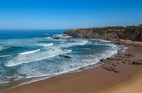 大西洋孤立海滩海岸旅行岩石旋转海岸线海景旅游海洋蓝色海浪图片