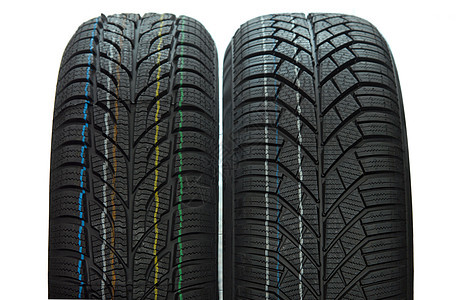 2个冬季轮胎职业车库汽车车辆机械运输工具黑色车轮背景图片