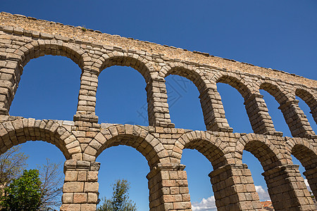 Segovia 排水管道废墟建筑历史性文化旅游城市文化遗产岩石花岗岩旅行观光图片