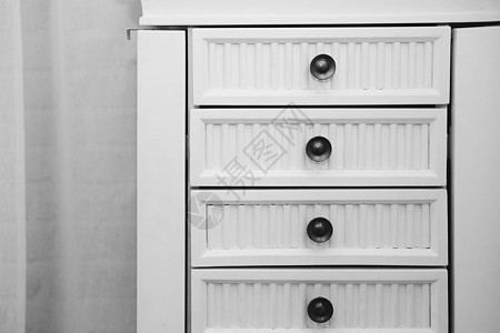 客厅白色木制抽屉柜风格装饰家具贮存房间木头抽屉背景图片