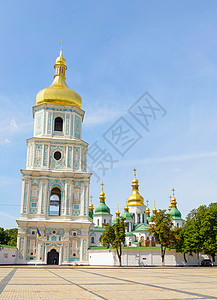 基辅圣索菲亚教堂建筑学天炉教会城市宗教正方形地标遗产文化金子图片