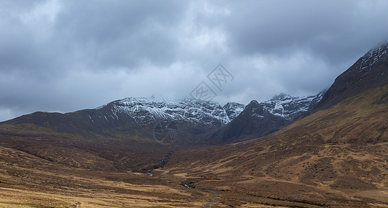 苏格兰高原山区山脉环境顶峰王国公园天空风暴乡村旅行爬坡高地图片