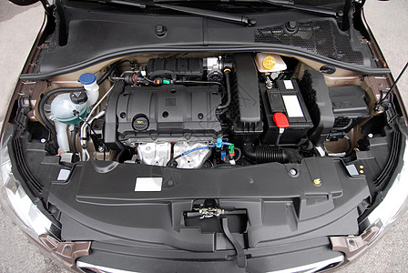 汽车发动机力量燃料兜帽机器运输机械汽油活力录取金属高清图片