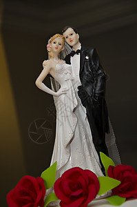 蛋糕娃娃新娘白色夫妻塑像庆典婚姻玩具装饰品女士数字图片