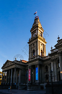 菲茨罗伊澳大利亚墨尔本的不伦瑞克街建筑日落胡同街道文化旅游涂鸦图书馆窗户图片