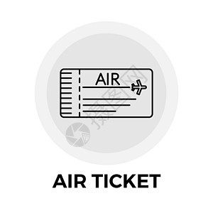 机票图标艺术旅行飞机场天线旅游乘客航班门票航空假期图片