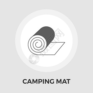 野营垫矢量平面 Ico远足解雇运动绘画地面旅行野餐活动瑜伽旅游图片