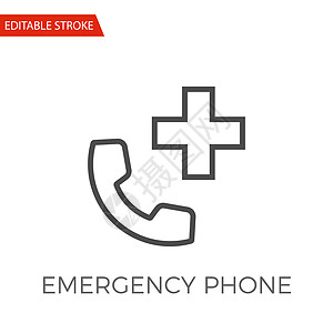 紧急电话矢量 Ico帮助保健救护车服务卫生医疗药品医院数字诊所图片