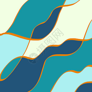 彩色玻璃背景波浪线和形状它制作图案矢量颜色马赛克装饰品阳光装饰边界插图蓝色活力建筑学艺术图片