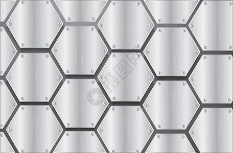 板金属六边形和空间黑色背景矢量图制作图案控制板盘子建造蜂窝材料框架技术床单横幅墙纸图片