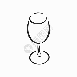 红酒杯 矢量素描 酒杯矢量速写它制作图案餐厅液体酒精电脑派对艺术插图食物饮料酒吧图片