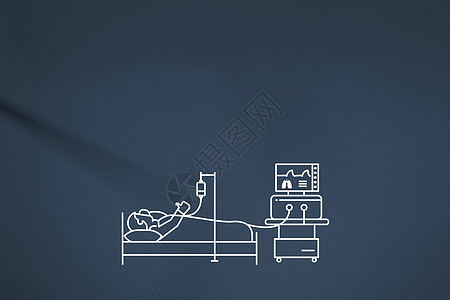 病人在床边的通风口房间科学从业者诊所治疗医院脉冲电脑疾病生命体征图片