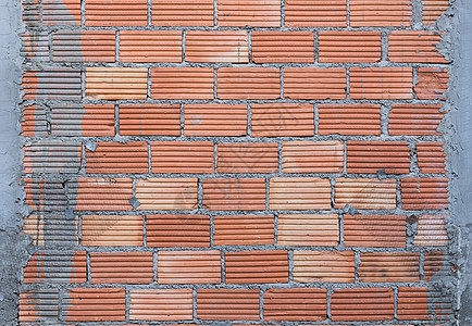 带丝网背景的红砖墙图案墙纸材料风格建筑建筑学红色水泥石头装饰棕色图片