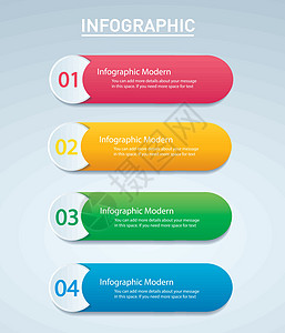 带有 4 个选项的信息图形矢量模板 可用于网络图表演示图表报告分步信息图表 抽象背景按钮技术圆圈数字推介会商业六边形战略小册子数图片