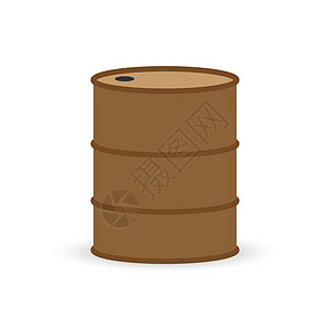 用于储存石油产品平面 ico 的金属桶图片