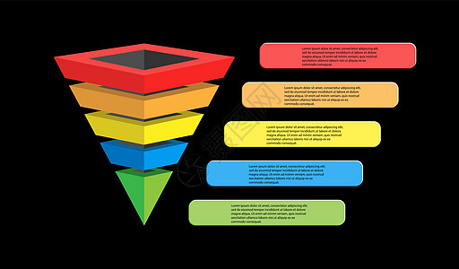 引导一代销售漏斗 演示文稿的信息图表 o书签派对顺序推介会行动战略项目金融商业金字塔图片