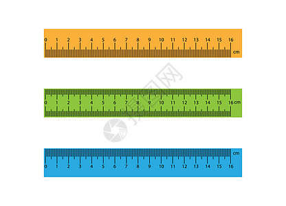 一套塑料尺子  16 英寸的实际范围图片
