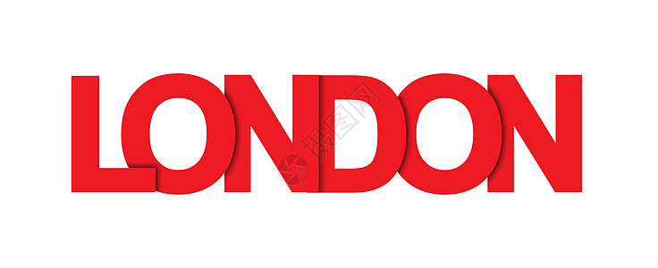 伦敦 带有联合 K 首都名称的红色横幅图片