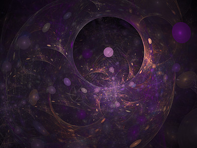 气泡和圆圈的组成以及与空间科学和现代技术具有隐喻关系的分形元素管子管道漩涡蓝色圆形高科技阴影场地戒指催眠图片