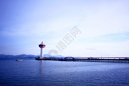 拉农码头天空拉廊运输海景边界越野经济帆船日出旅行图片