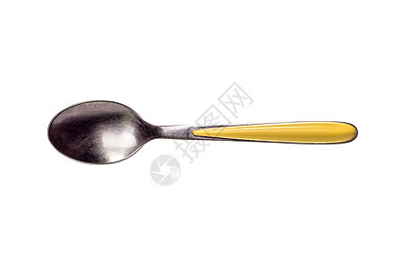茶勺不锈钢银器金属工具勺子厨房用具茶匙白色环境背景图片