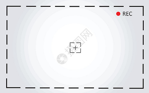 相机录制屏幕矢量图背景面试展示凸轮记者居住界面快照单反运动记录图片