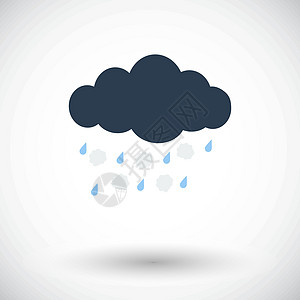 黑格尔单个图标 矢量图气候艺术插图天空气旋气象预报黑色绘画暴雨图片