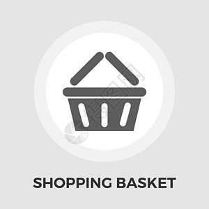 购物篮平 ico盒子购物插图商品零售电子商务大车商业绘画篮子图片
