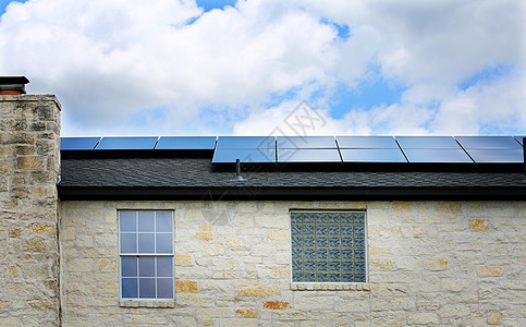太阳能电池板生态细胞窗户住宅力量太阳能板创新石头资源光伏图片