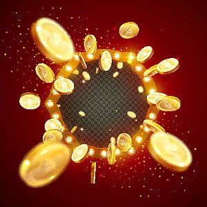 矢量图的金币 blas富裕金子市场游戏财富边界银行业商业宝藏白炽灯背景图片